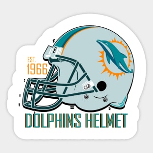 miami dolphins - dolphins helmet Sticker